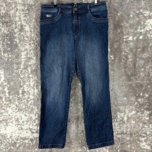 Kuhl Mens Size 35x30 Stretch Cotton Blend Denim Jeans Pants Blue Button Zip